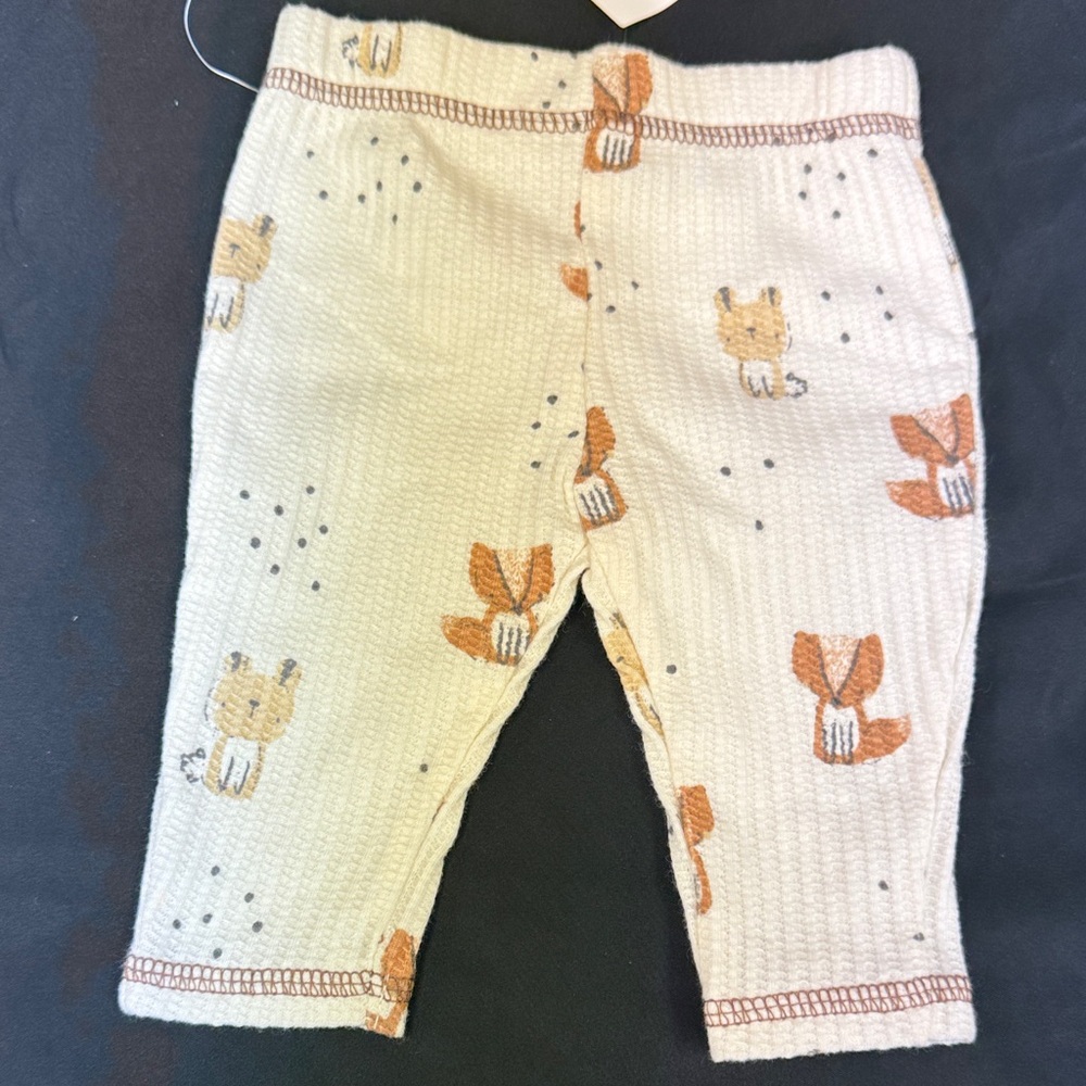 Grayson Mini NB newborn Adorable Animal Print Baby Pants waffle new